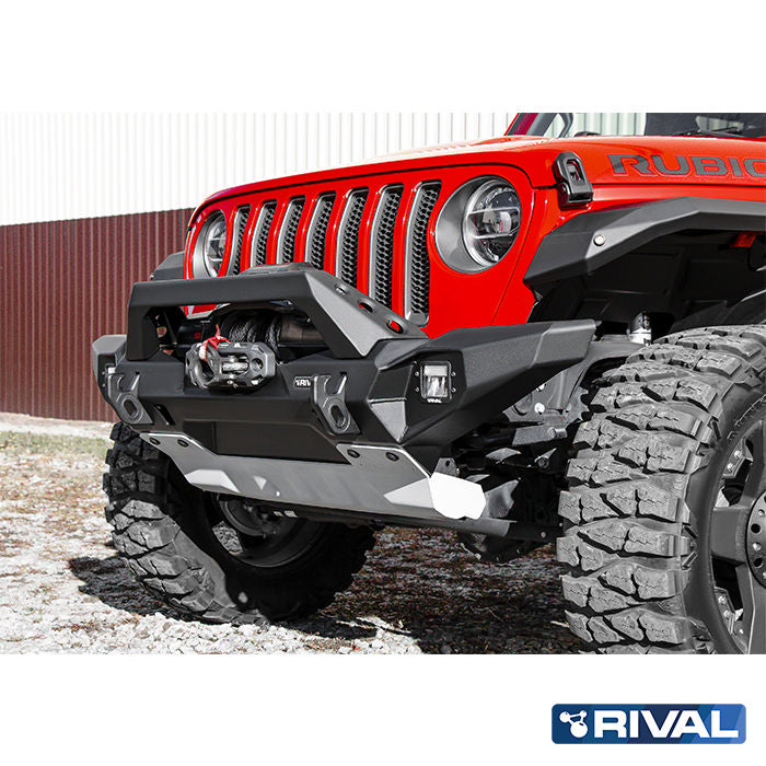 RIVAL4x4 Alu HD-Seilwindenstoßstange für Jeep Wrangler JK, JL, Gladiator