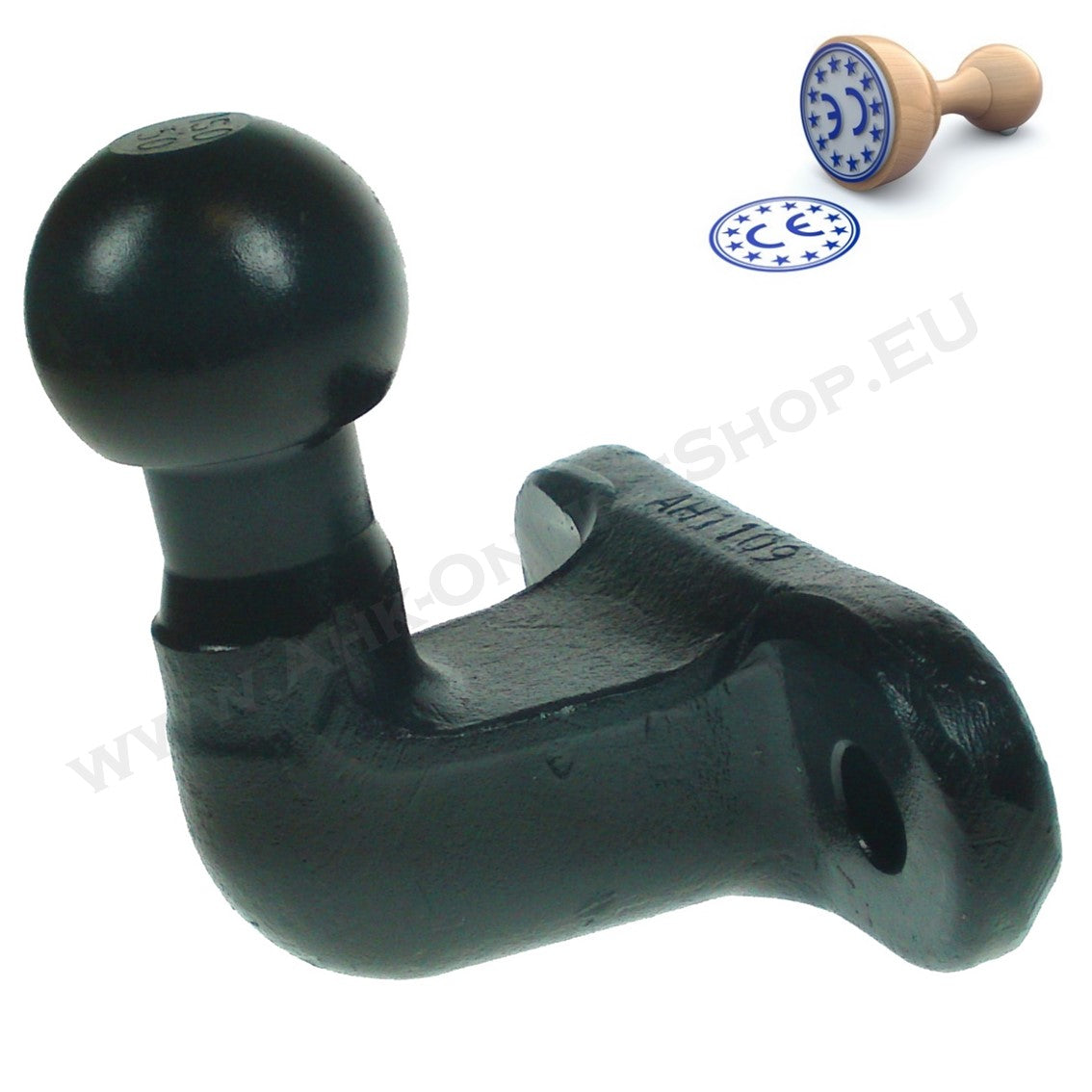 AHK Kugelkopf - 90mm 3,5t D-17,2kN - Flanschkugel (geeignet für Antischlingerkupplung)