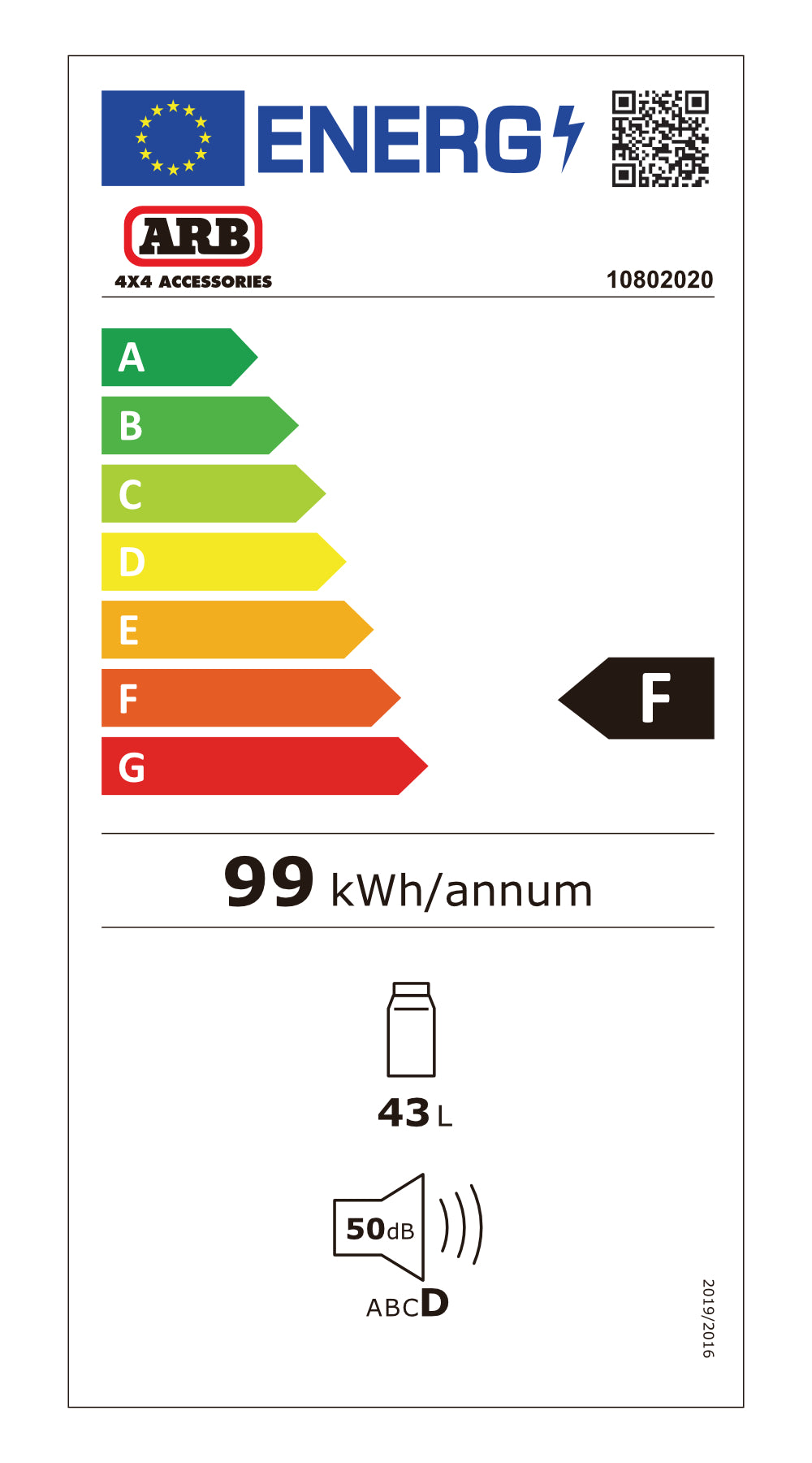 ARB Zero single-zone Kühlbox 44L 12V/24V/220V