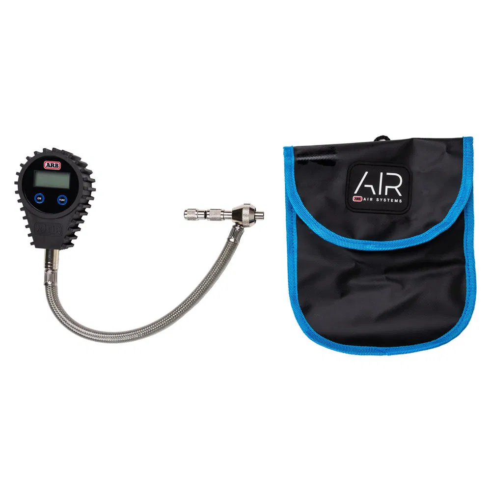 ARB tire pressure gauge with quick release function, bar/PSI, 0-4 bar