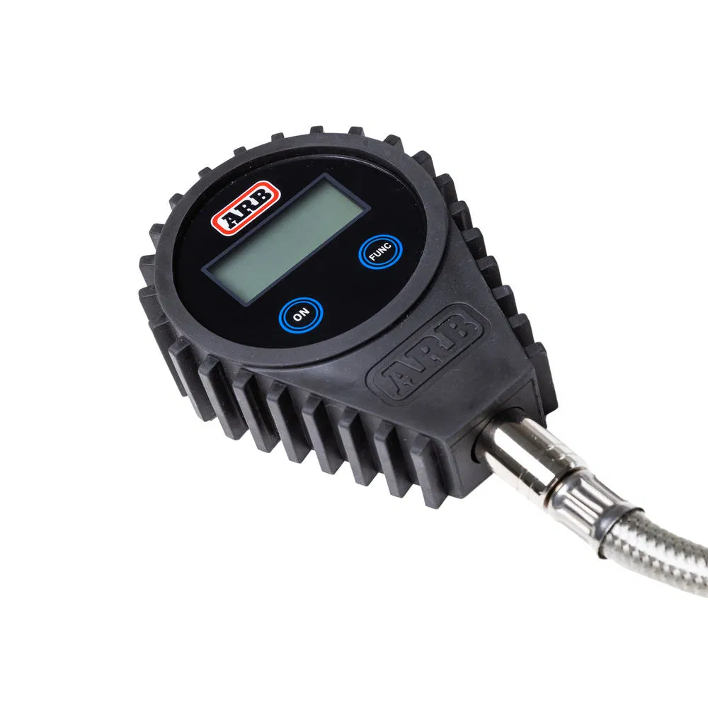 ARB tire pressure gauge with quick release function, bar/PSI, 0-4 bar