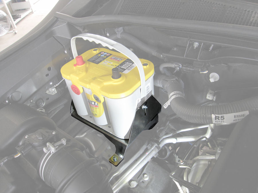 Halterung für Zusatzbatterie TOYOTA HILUX REVO ab '16 für OPTIMA 55ah YellowTop