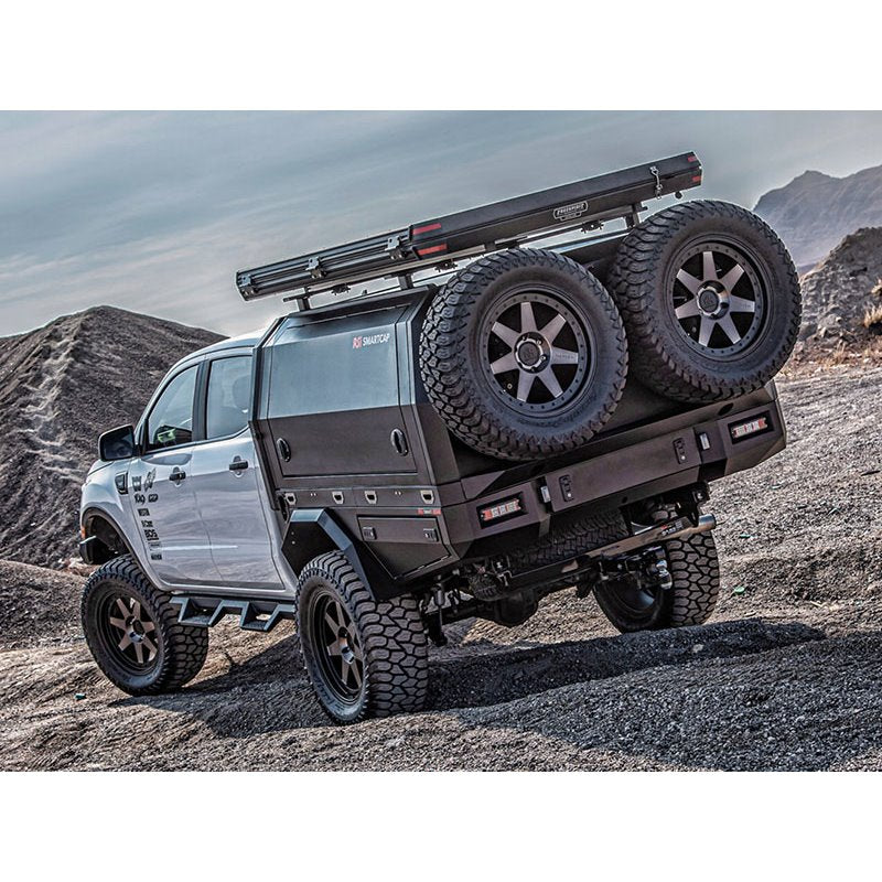 RSI Smart Canopy - Flatbed- Ford Ranger/ Toyota Hilux DoKa - Schwarz Matt - GPC-Offroad