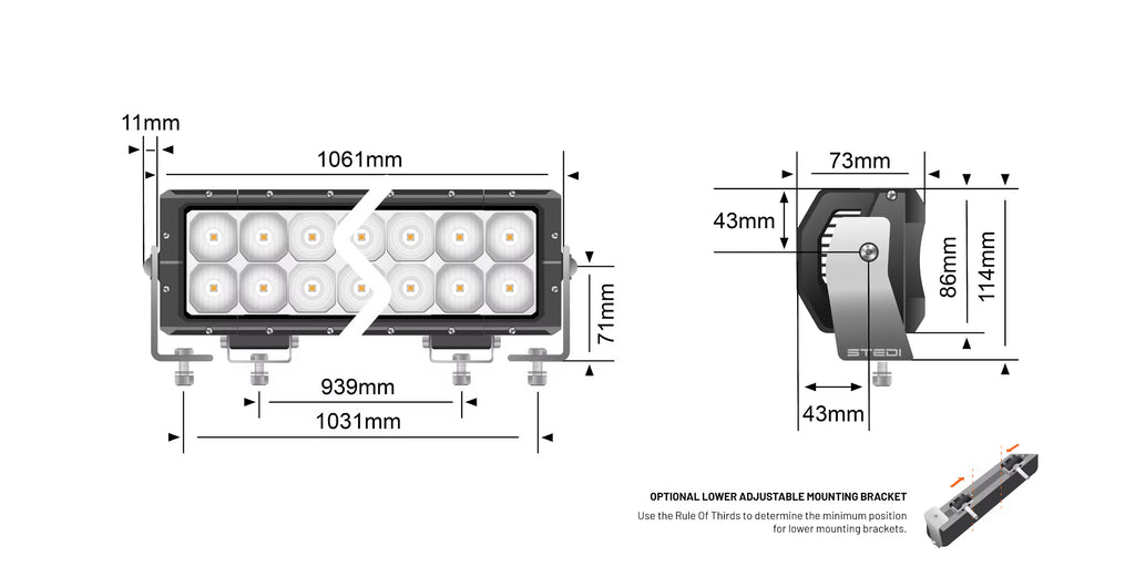 STEDI Light Bar ST4K 42 inches