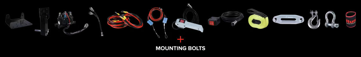 Runva - 4.5X 12V mit Syntethic Seil, inkl. Zubehör