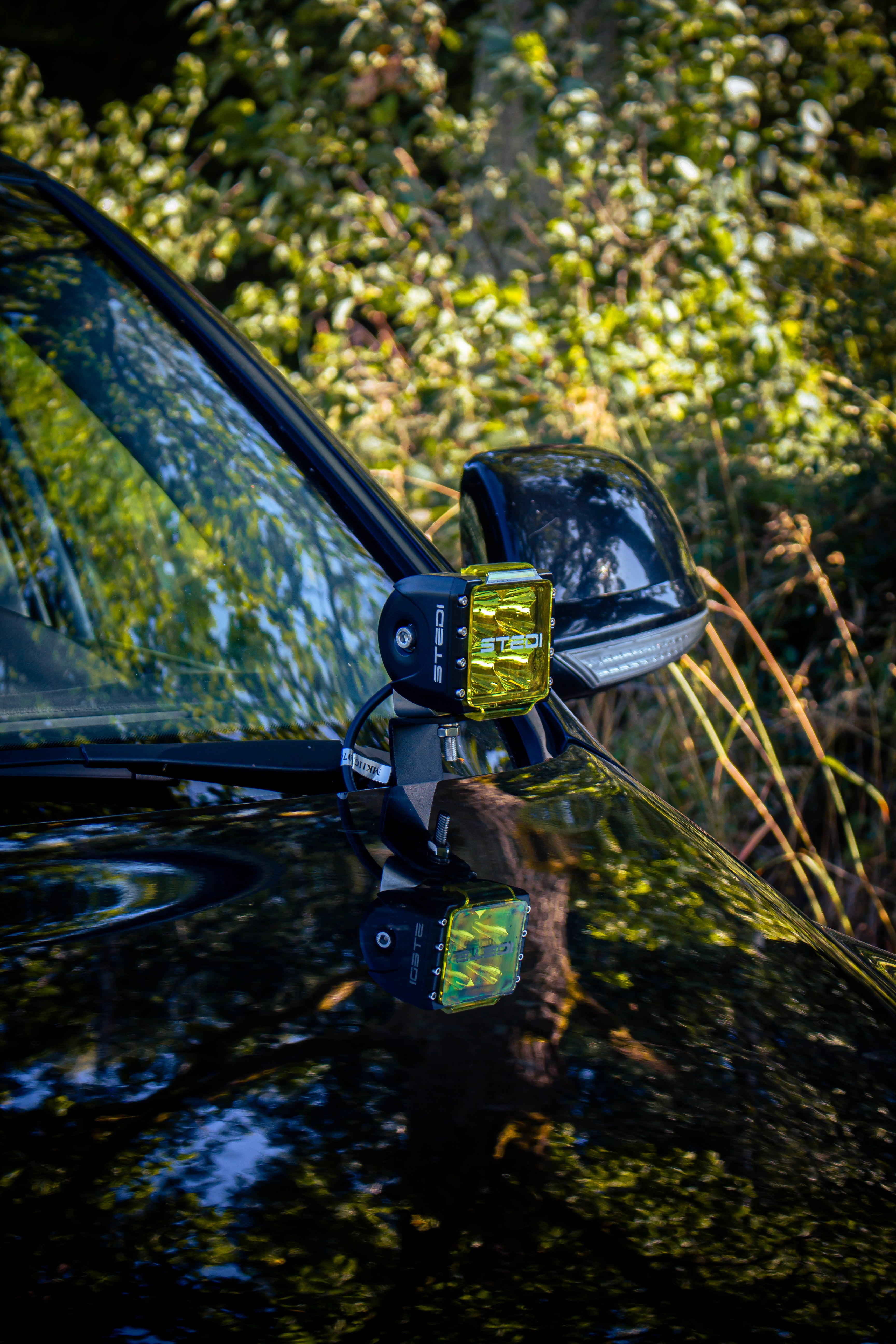 GPC Motorhaubenhalter für LED Spots - VW Touareg 1 (2002-2010) - GPC-Offroad