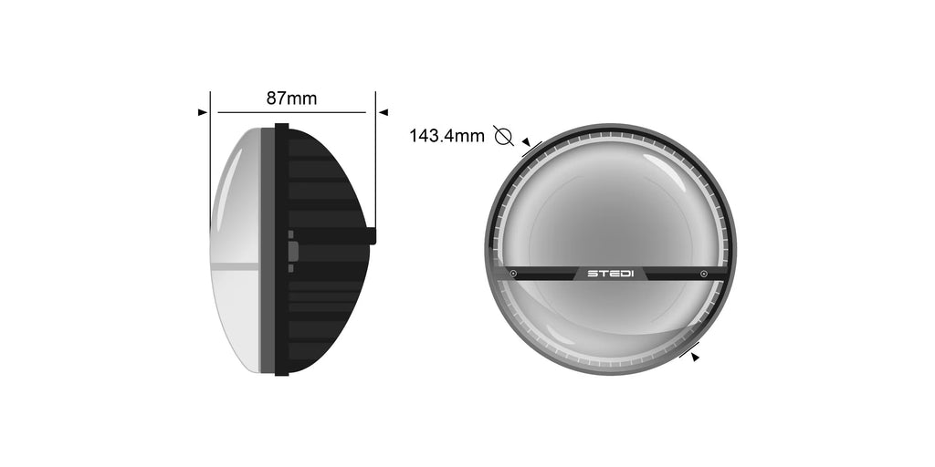 STEDI 5.75 Inch Homage Chrome 5700K