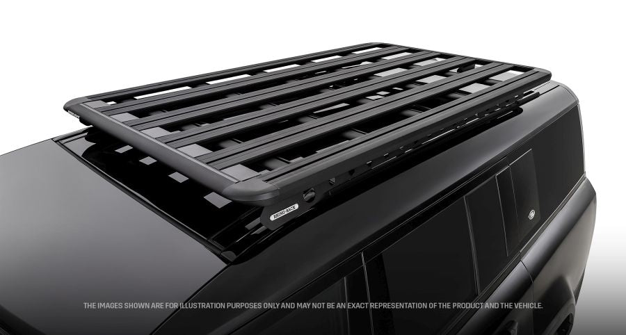 Land Rover New Defender ab 2020- (130; m. Reling) - Rhino Rack Pioneer 6 Plattform (2100x1240mm) inkl. Backbone