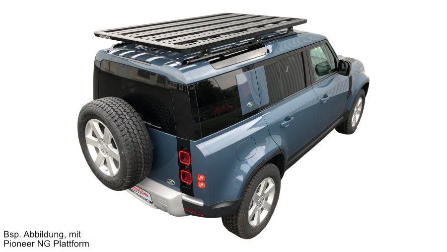 Land Rover New Defender ab 2020- (110) - Rhino Rack Pioneer 6 Plattform (2100x1240mm) inkl. RLT600 Fußkit - GPC-Offroad