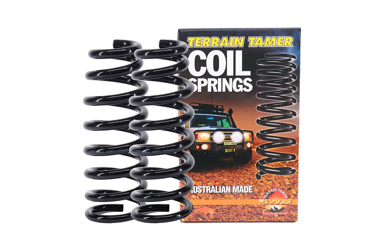 TerrainTamer Amarok COIL SPRING - Paar Vorne bis zu 50kg - 25mm+ - 4 Zylinder