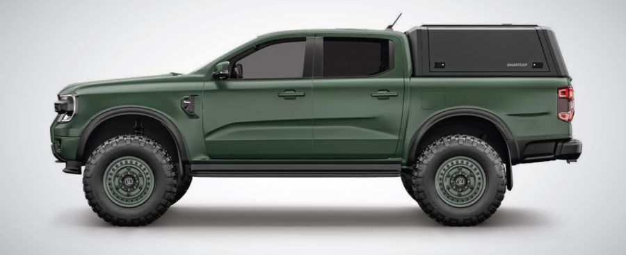 RSI EVO Adventure Edelstahl Hardtop - Ford Ranger DoKa (P703 ab 2023-) - Schwarz Matt