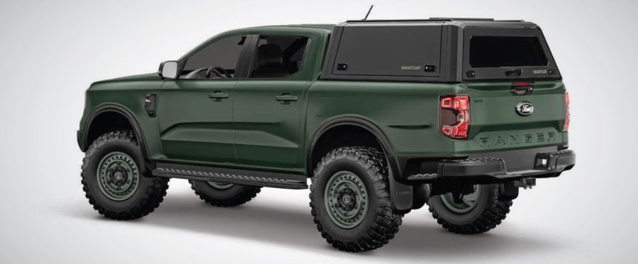 RSI EVO Adventure Edelstahl Hardtop - Ford Ranger & Raptor DoKa (P703 ab 2023-) - Schwarz Matt - GPC-Offroad