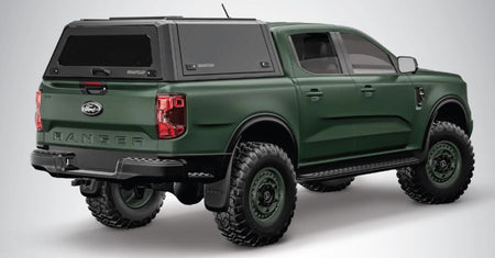 RSI EVO Adventure Edelstahl Hardtop - Ford Ranger & Raptor DoKa (P703 ab 2023-) - Schwarz Matt - GPC-Offroad
