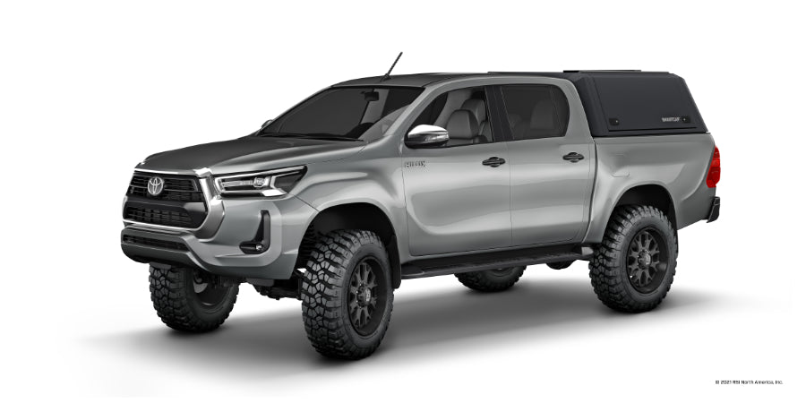 RSI EVO Adventure Edelstahl Hardtop - Toyota Hilux DoKa (2015-) - Schwarz Matt - GPC-Offroad
