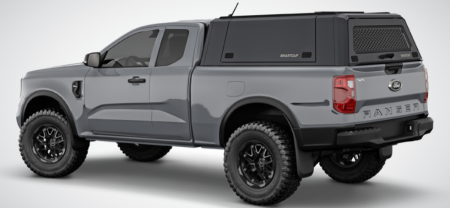 RSI EVO Commercial Edelstahl Hardtop - Ford Ranger ExCap (2023+) - Schwarz Matt - GPC-Offroad