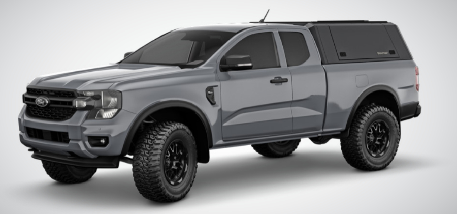 RSI EVO Sport Stainless Steel Hardtop - Ford Ranger DoKa (2023+) - Black Matt