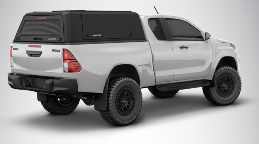 RSI EVO Commercial Edelstahl Hardtop - Toyota Hilux ExCap (2015-) - Schwarz Matt - GPC-Offroad