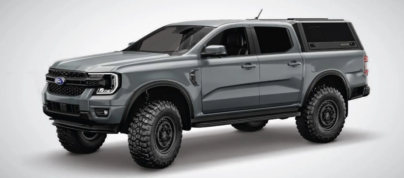 RSI EVO Sport Stainless Steel Hardtop - Ford Ranger DoKa (2023+) - Black Matt