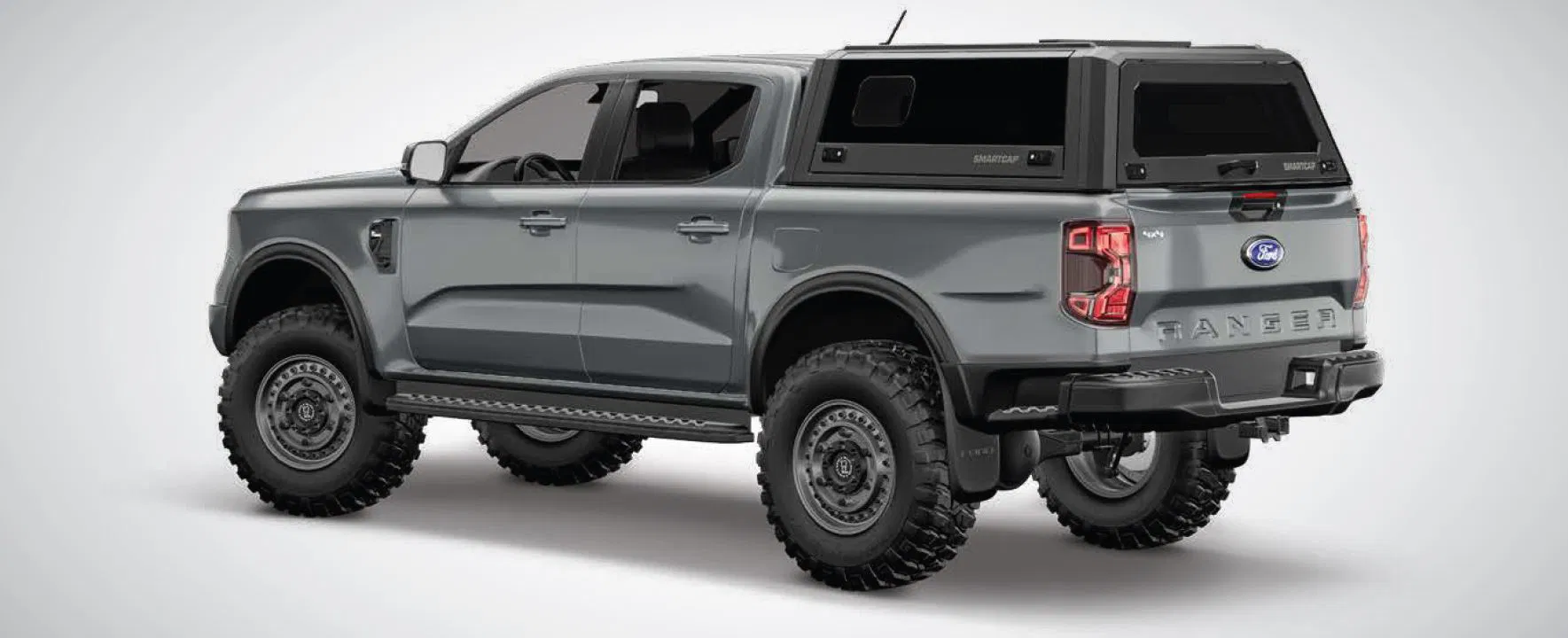 RSI EVO Sport Stainless Steel Hardtop - Ford Ranger DoKa (2023+) - Black Matt