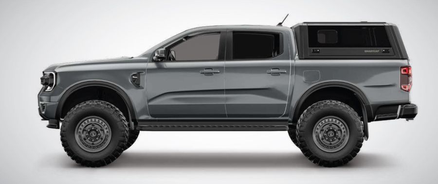 RSI EVO Sport Edelstahl Hardtop - Ford Ranger DoKa (2012-2023) - Schwarz Matt