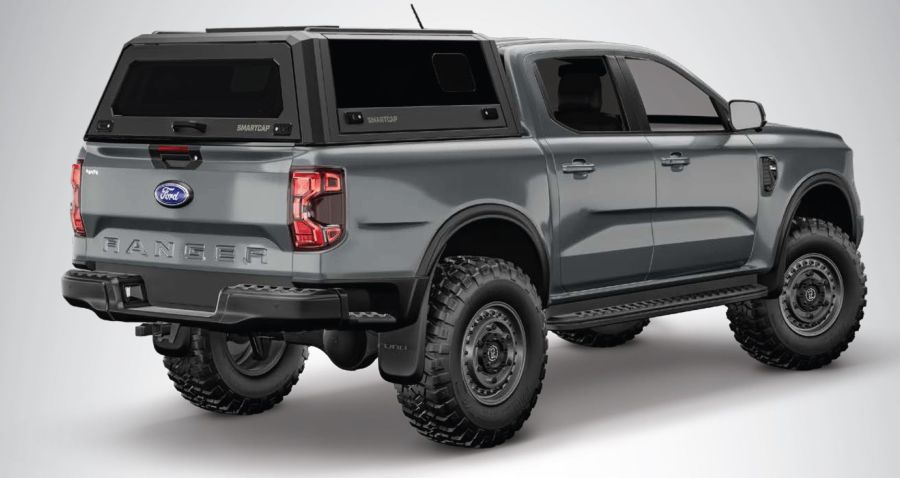 RSI EVO Sport Edelstahl Hardtop - Ford Ranger DoKa (2012-2023) - Schwarz Matt