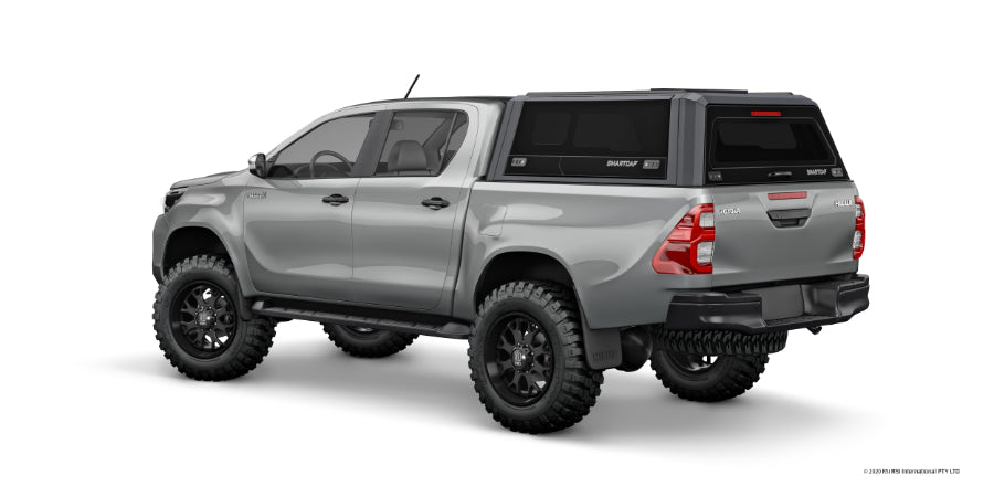 RSI EVO Sport Edelstahl Hardtop - Toyota Hilux DoKa (2015-) - Schwarz Matt