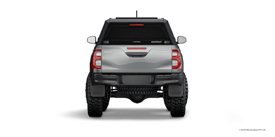 RSI EVO Sport Edelstahl Hardtop - Toyota Hilux DoKa (2015-) - Schwarz Matt