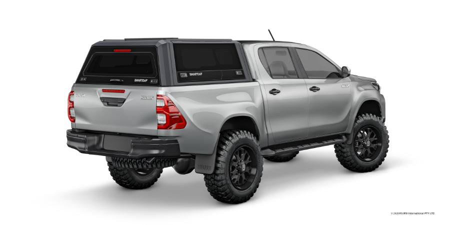 RSI EVO Sport Edelstahl Hardtop - Toyota Hilux DoKa (2015-) - Schwarz Matt