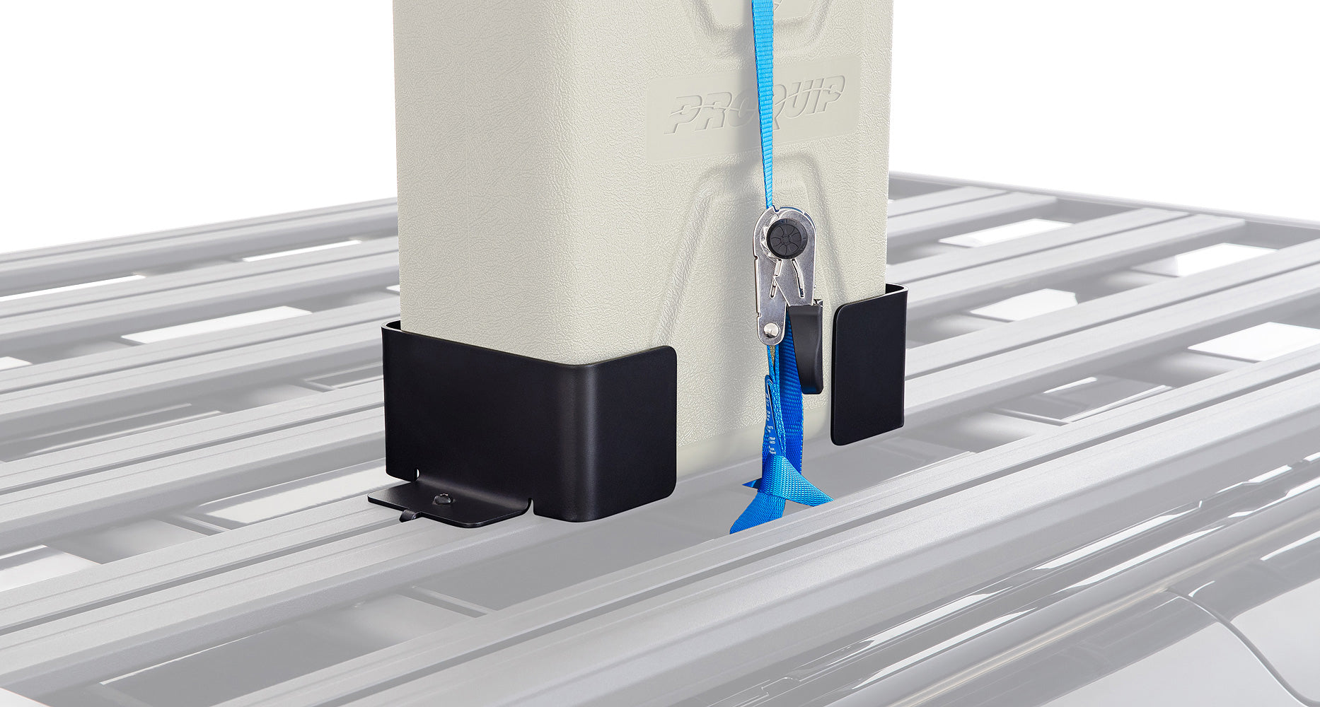 Rhino Rack Single-Kanister Halterung inkl. ZWIFLOC u. Zurrgurt für Pioneer Plattform - GPC-Offroad