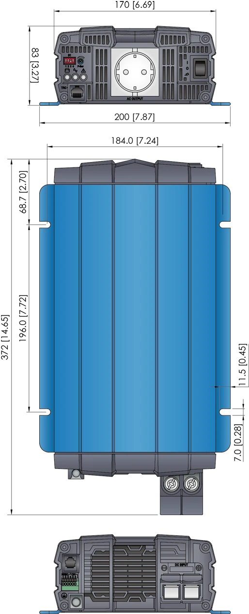 COTEK SP-Serie Rein Sinus Wechselrichter 700-4000 Watt - DC/AC - GPC-Offroad