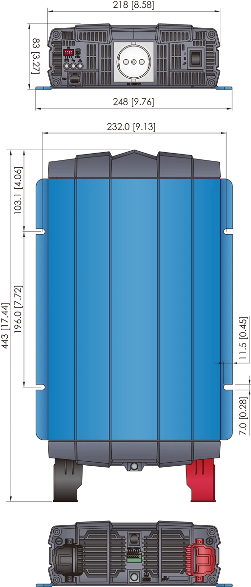 COTEK SP-Serie Rein Sinus Wechselrichter 700-4000 Watt - DC/AC - GPC-Offroad
