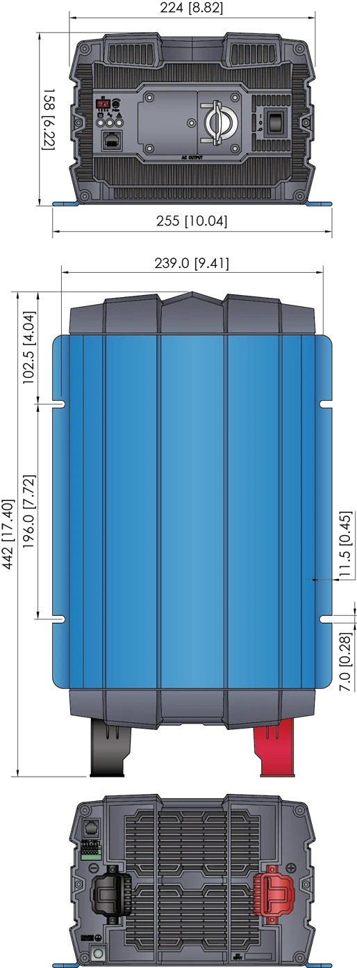 COTEK SP-Serie Rein Sinus Wechselrichter 700-4000 Watt - DC/AC - GPC-Offroad