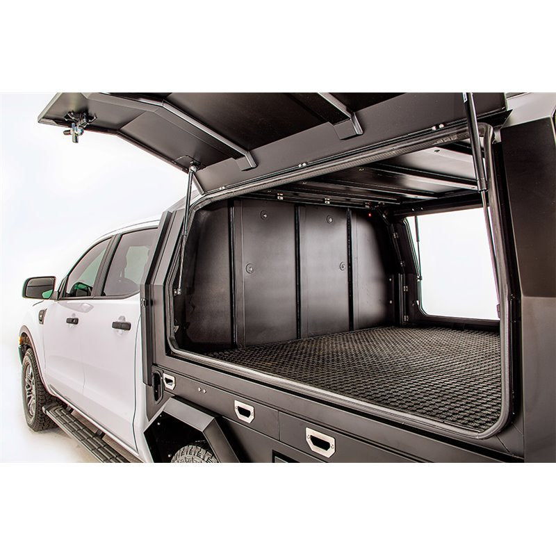 RSI Smart Canopy - Flatbed- Ford Ranger/ Toyota Hilux DoKa - Schwarz Matt - GPC-Offroad
