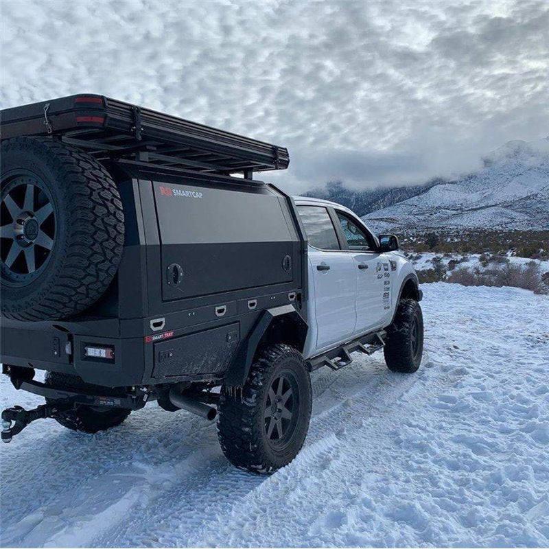 RSI Smart Canopy - Flatbed- Ford Ranger/ Toyota Hilux DoKa - Schwarz Matt - GPC-Offroad