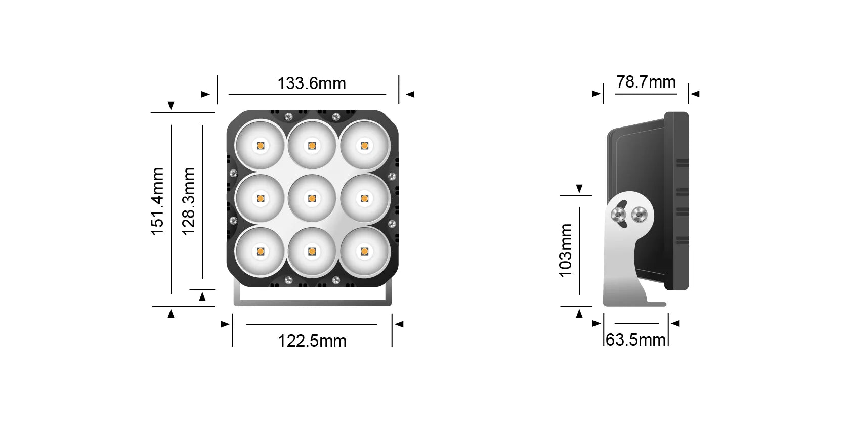 STEDI 90W LED Work Light - GPC-Offroad