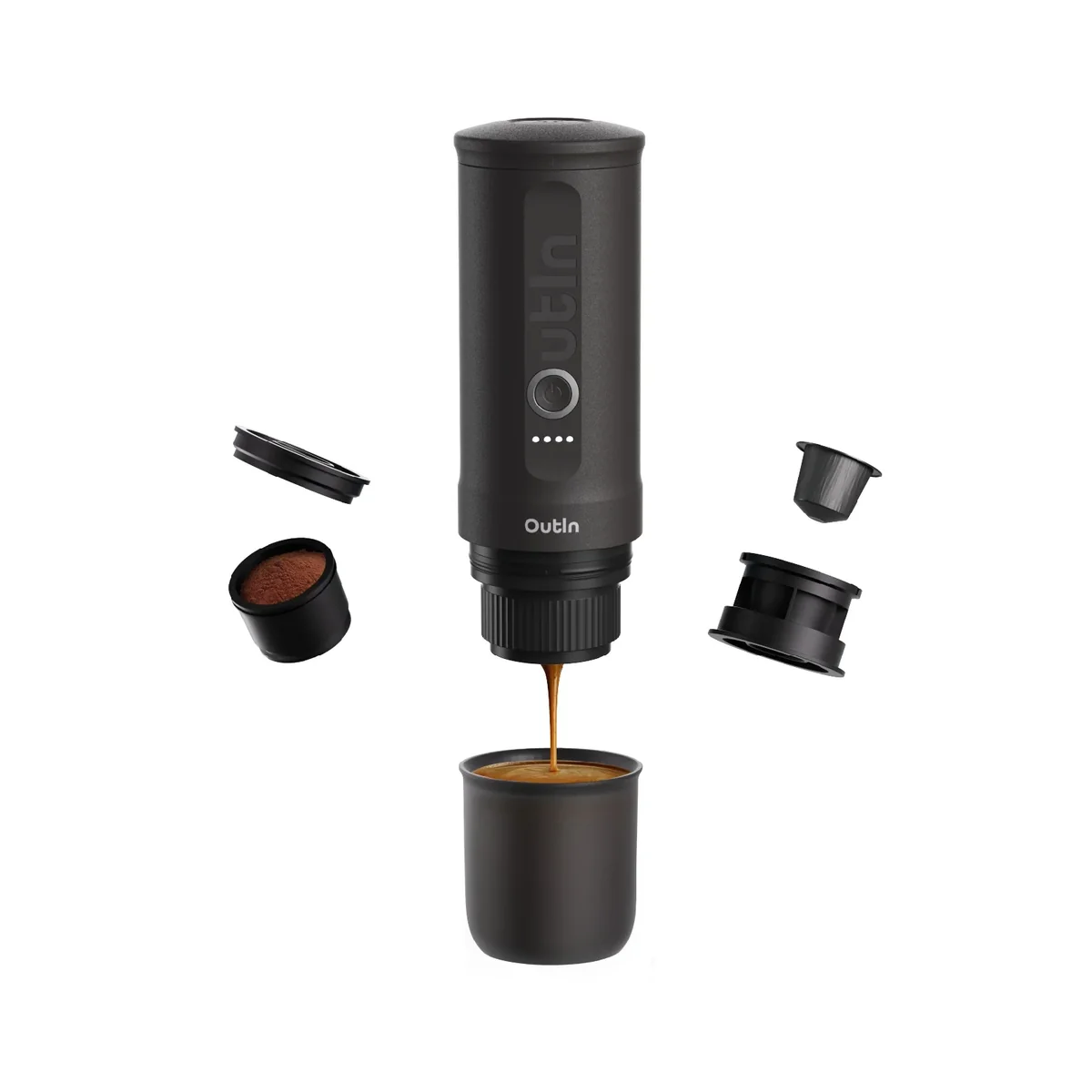 OutIn - Nano - Tragbare Espressomaschine - Space Grau