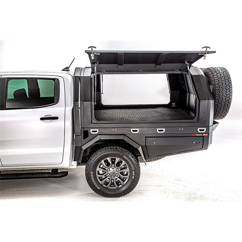 RSI Smart Canopy - Flatbed- Ford Ranger/ Toyota Hilux DoKa - Schwarz Matt - GPC-Offroad