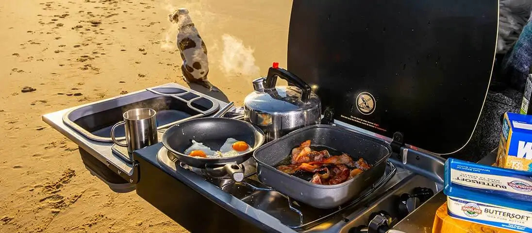 ARB Slide Kitchen 1355mm Inkl. Stove, Bench, Sink & Drawer, 133x500x310mm - GPC-Offroad