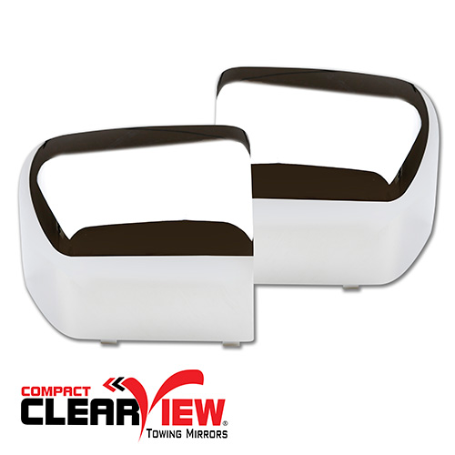 Clearview Compact Rückspiegelkappen - Chrom