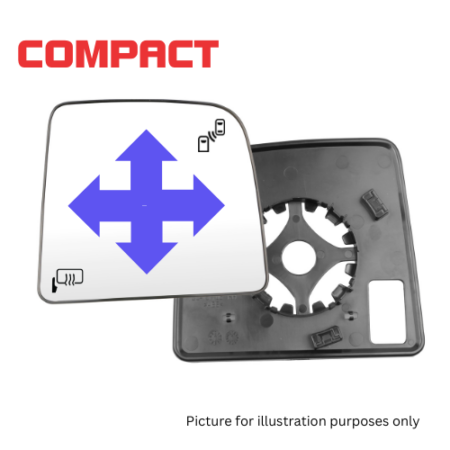 Clearview Compact - Ersatz Spiegelglas - Convex