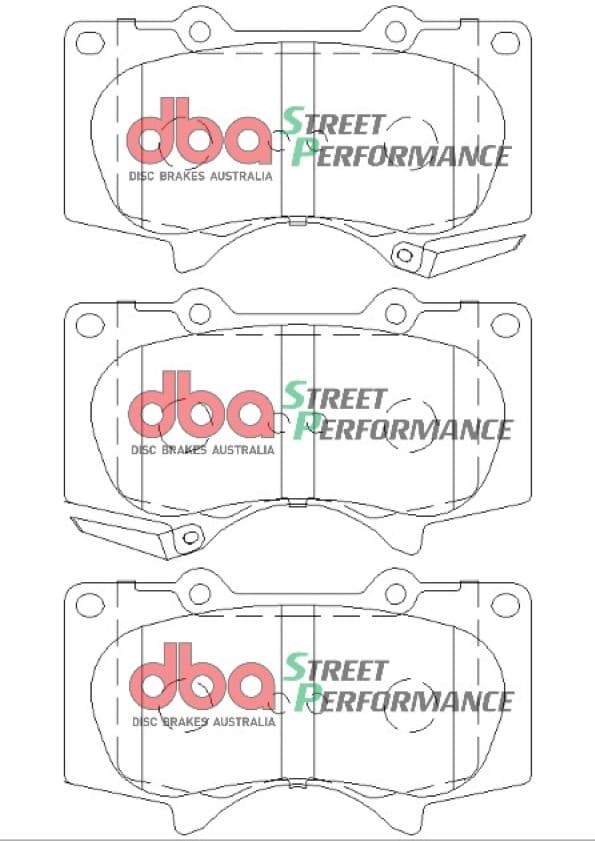 DBA Performance Brakes - Toyota Landcruiser, Mitsubishi Pajero - Street Performance Brake Pads (Front)
