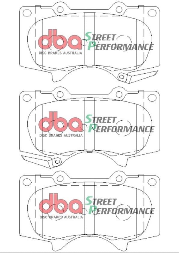 DBA Performance Brakes - Toyota Landcruiser, Mitsubishi Pajero - Bremsbeläge Street Performance (Vorne)