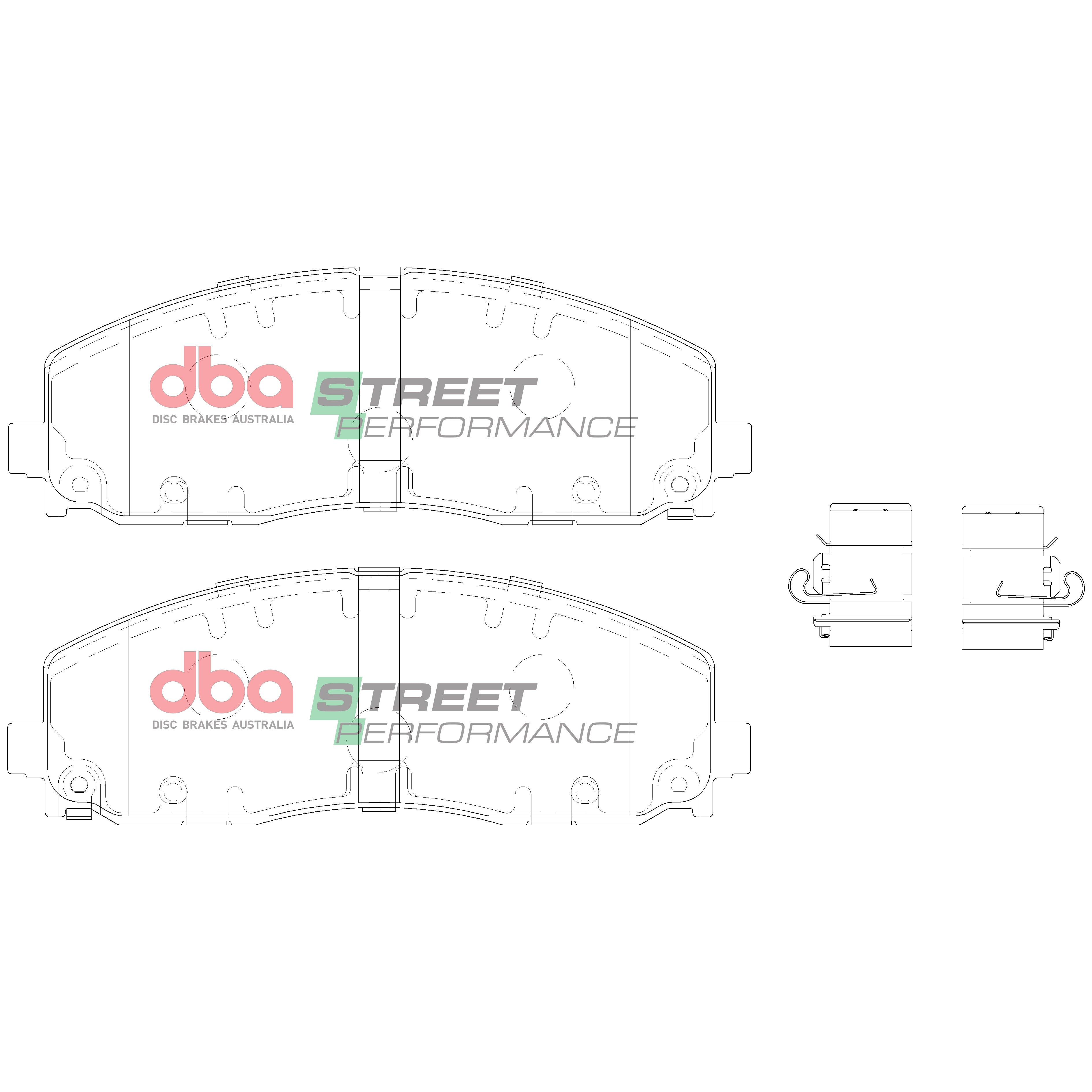 DBA Performance Brakes - Jeep Wrangler (JL, ab 2018-) - Street Series Set - T2 (Vorne)