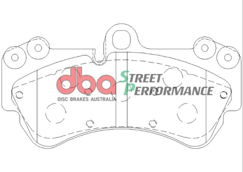 DBA Performance Brakes - VW Touareg/Porsche Cayenne (GEN.1; 2004-10) - Bremsbeläge Street Performance (Vorne)