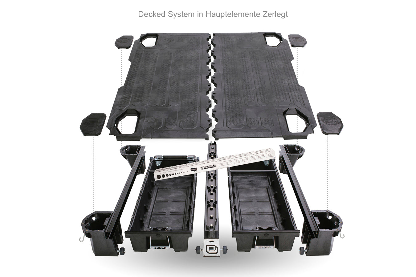 DECKED Schubladensystem Ford F150 Aluminium (ab 2015-)(1676mm, 5.5ft bed)