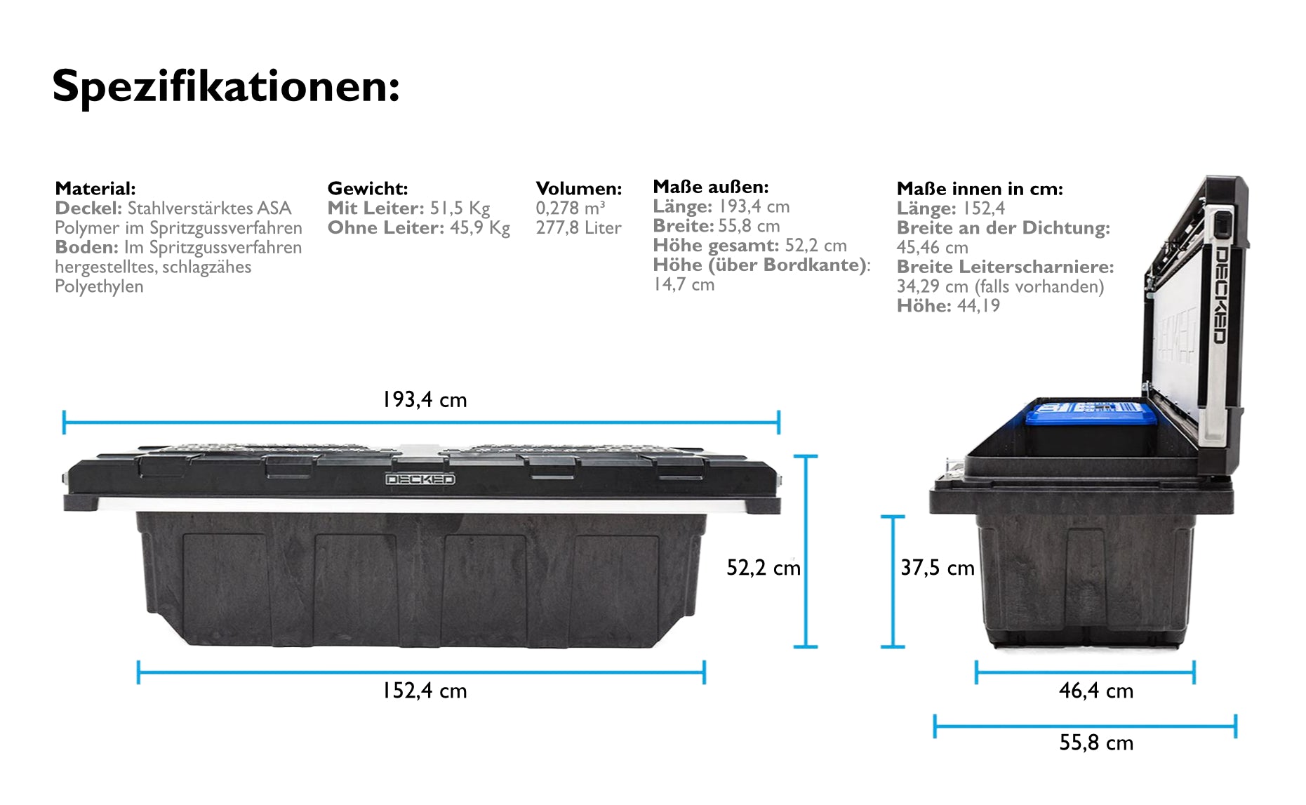 DECKED Tool Box für US-Full-Size Trucks