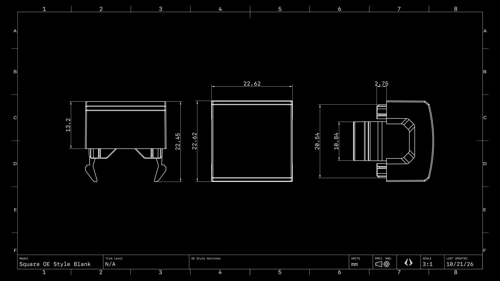DEXON™ - OE Style - 2 Stück - Blinkappen Ford/Toyota Square Type