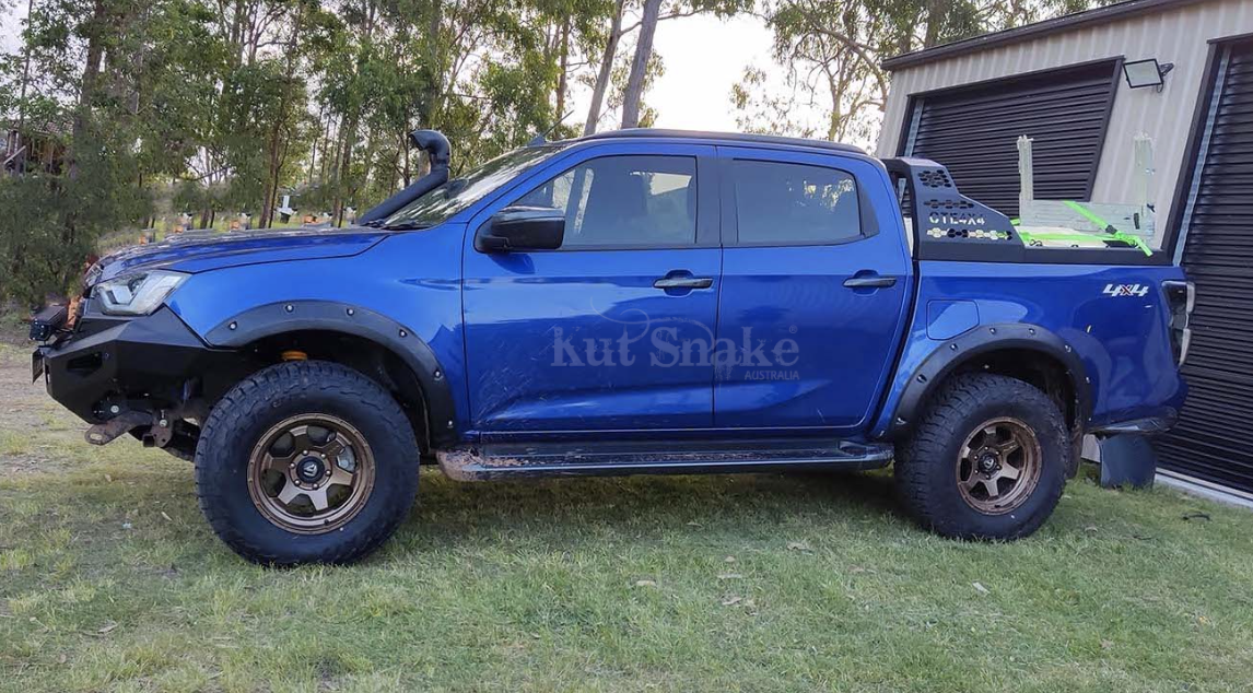 Kut Snake Kotflügelverbreiterung Isuzu D-Max (ab 2020-) 65mm Breite  - Struktur Oberfläche
