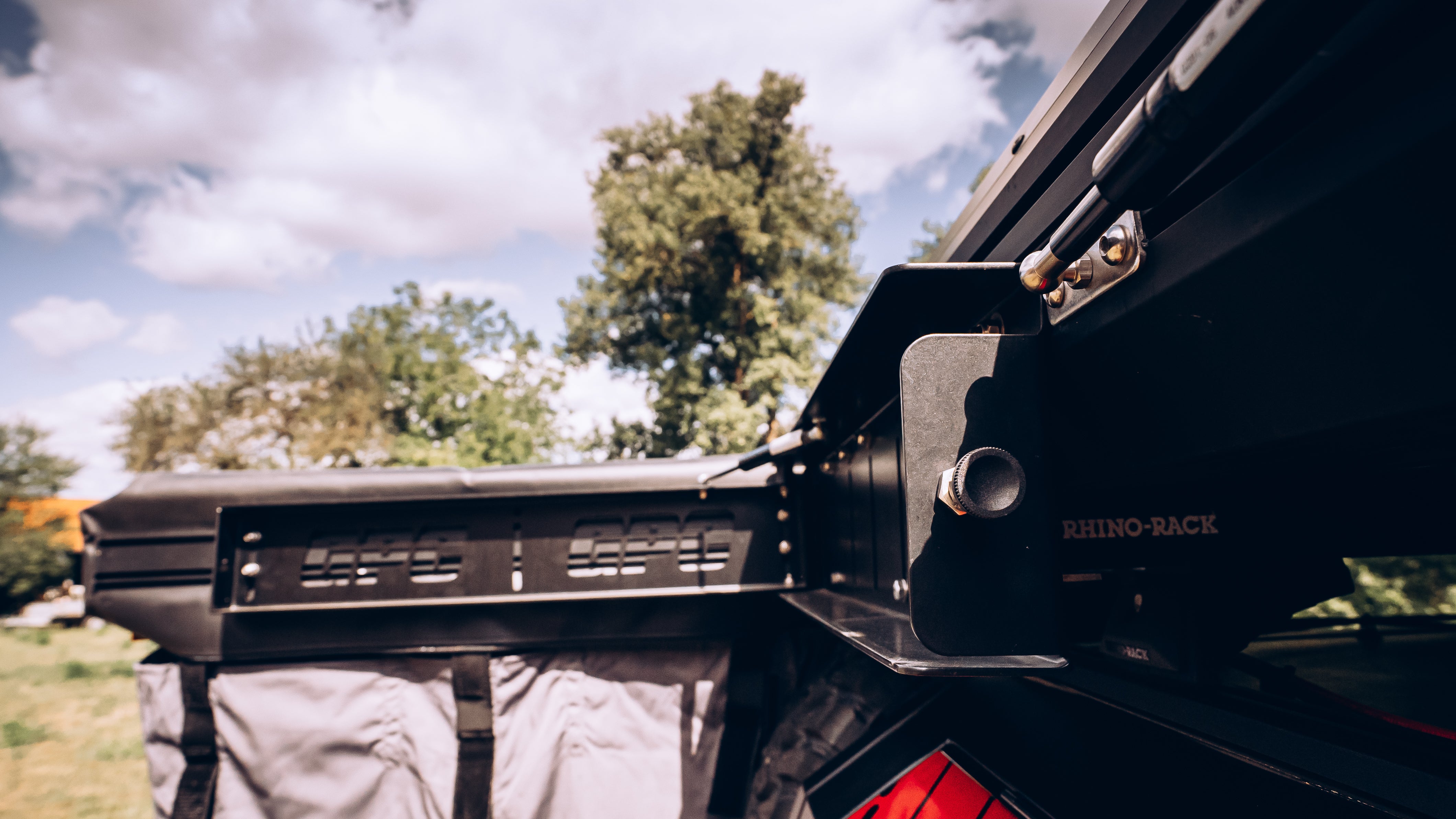 GPC 90Grad Duschzelt Scharnier - Gasdruck, Edelstahl, schwarz - GPC-Offroad