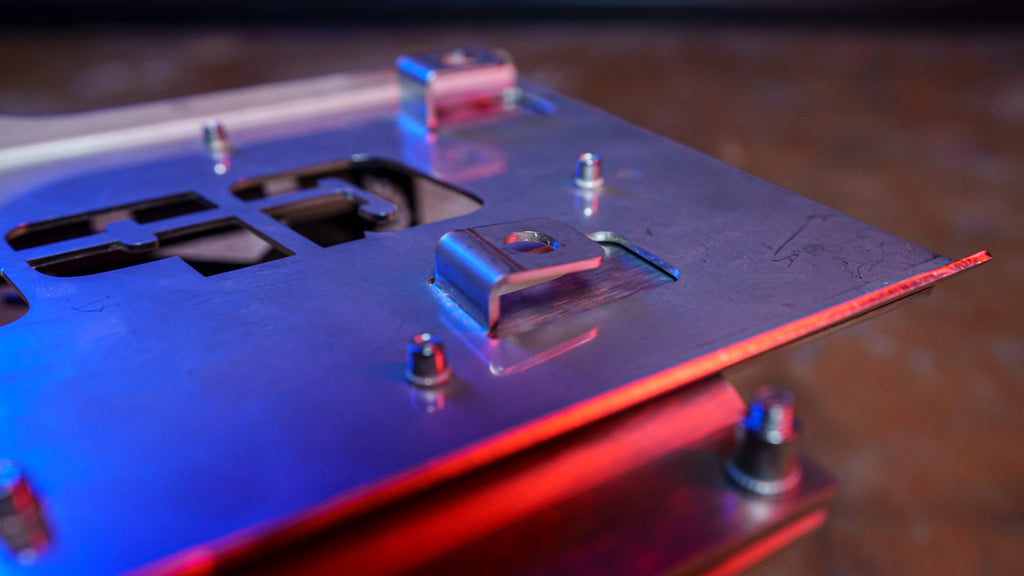 Bracket for additional battery TOYOTA HILUX REVO from '16 for SuperB 100Ah or similar